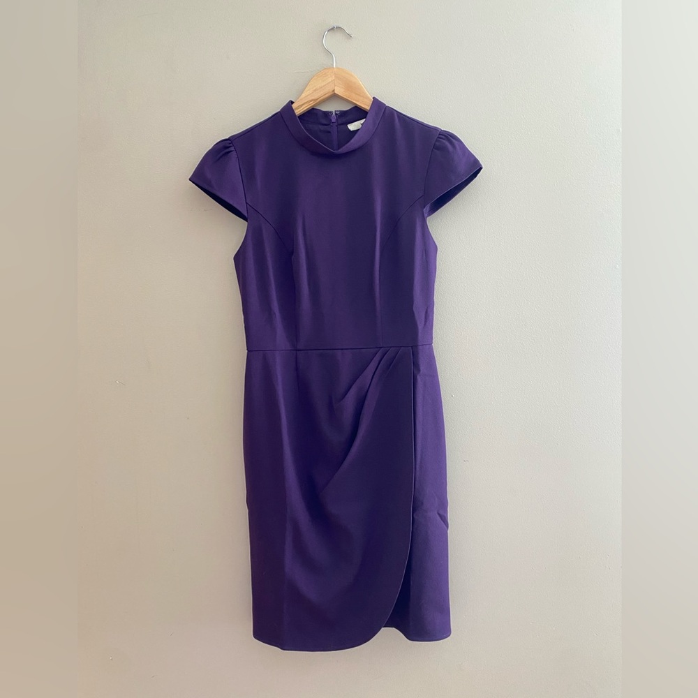 Purple knee length dress